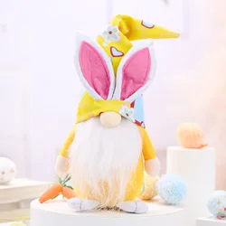 The Easter bunny hug carrots long hat color gnome doll doll elves furnishing articles home decoration products