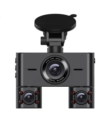 4 Channel 1080P inside Cabin Dash Camera 3.5inch IPS Dashboard Cam with 4 IR LEDs Video Recorder for Taxi Drivers Car Black Box