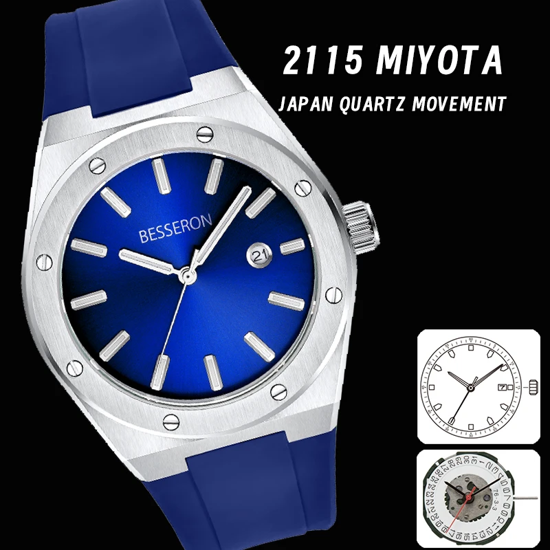 Mema Watch Quartz Excel Watch Japan Movement 5 Atm Sr626sw Price Stainless Steel Case Back Oem Logo Montre Homme Originale