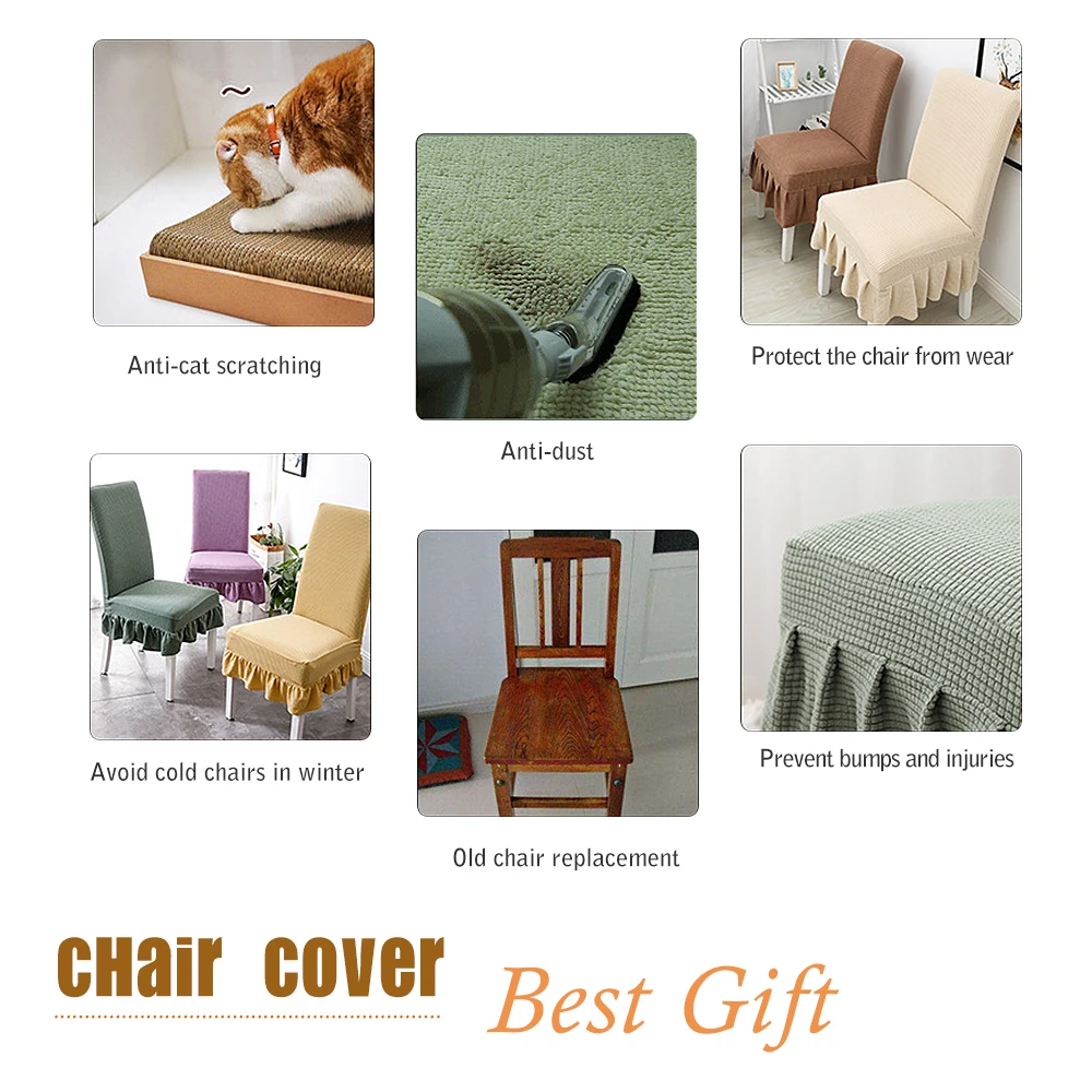  4 sets Party Banquet Christmas White Black Wedding Chair Decorations Covers Dining Cover for Events Room