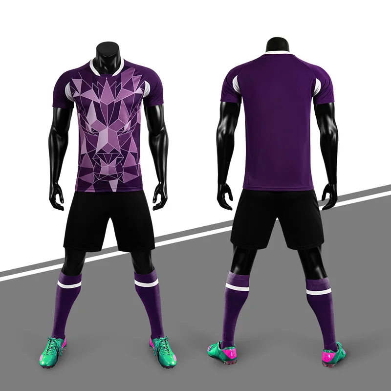 sublimation printed football Jersey custom school team sports clothing quick dry soccer jerseys soccer kits uniforms for man