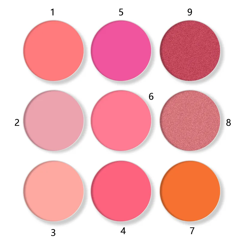 Customize Blush Palette Private Label Cosmetic Makeup Blusher 6 Colors Blush Palette