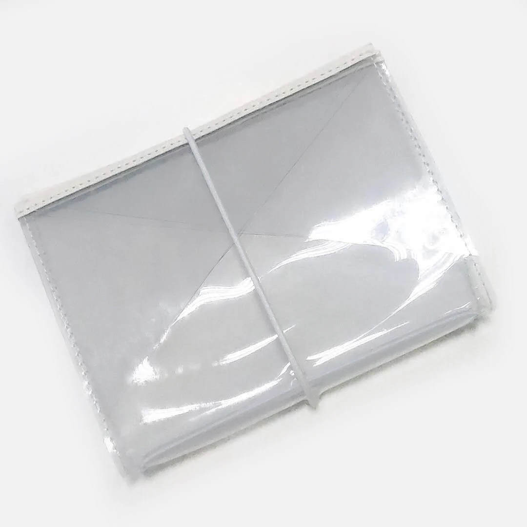 Hot Selling Soft Cover New Design A6 Transparent Book Cover with Elastic Band