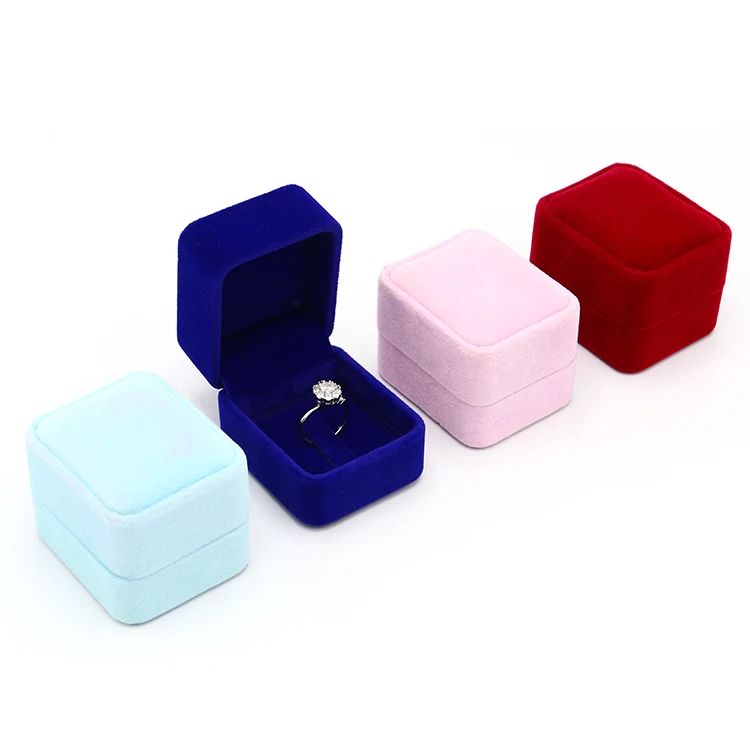 FADELI Fashion hot sell manufacture direct supply custom jewelry velvet ring gift boxes jewellery packaging