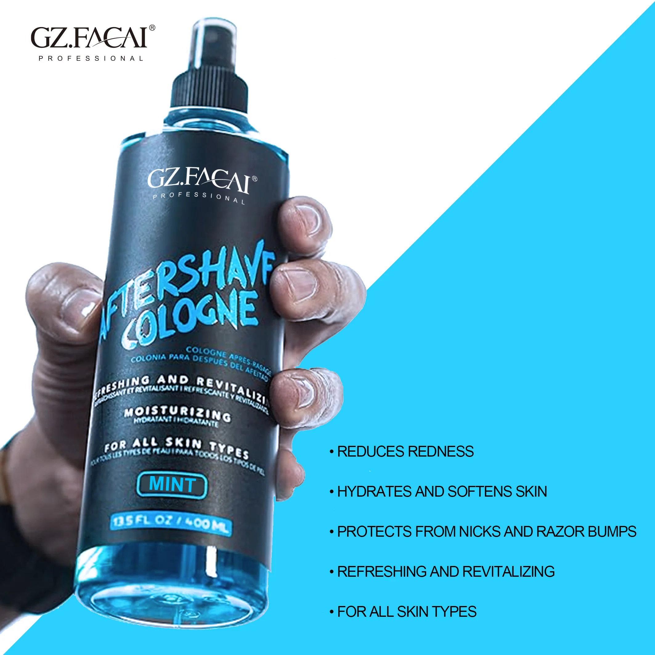Private Label Strong Perfume Scents Barber Professional Refreshing Aftershave Cologne  100ml 400ml