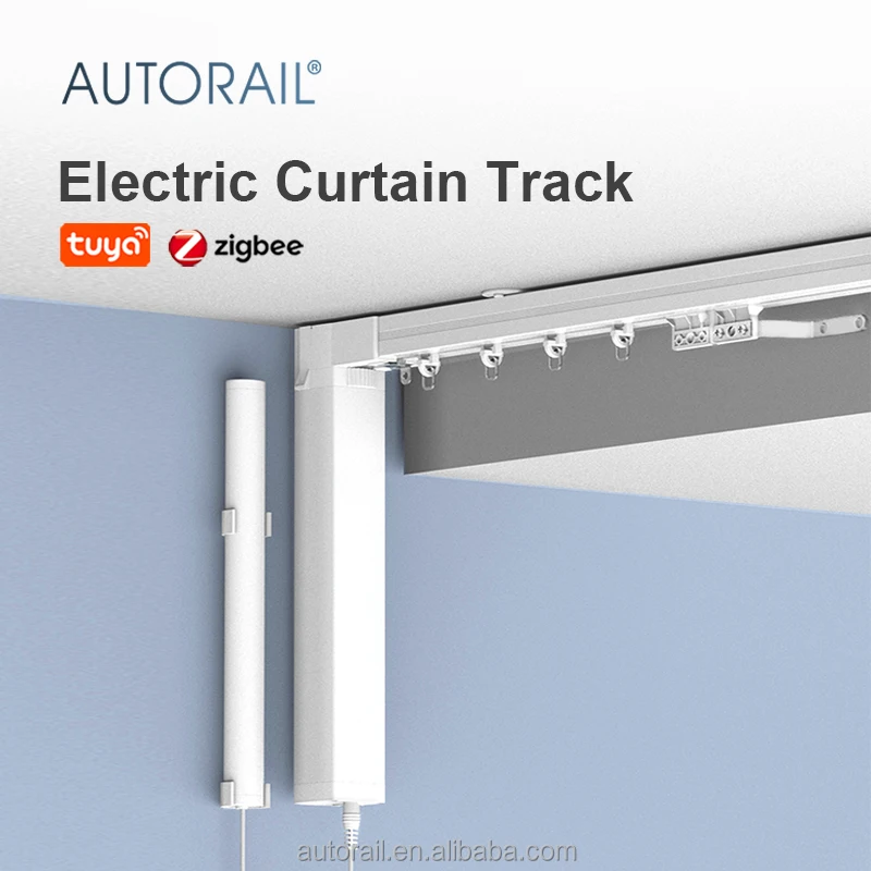 battery powered smart curtain motor zigbee tuya curtain motor for home