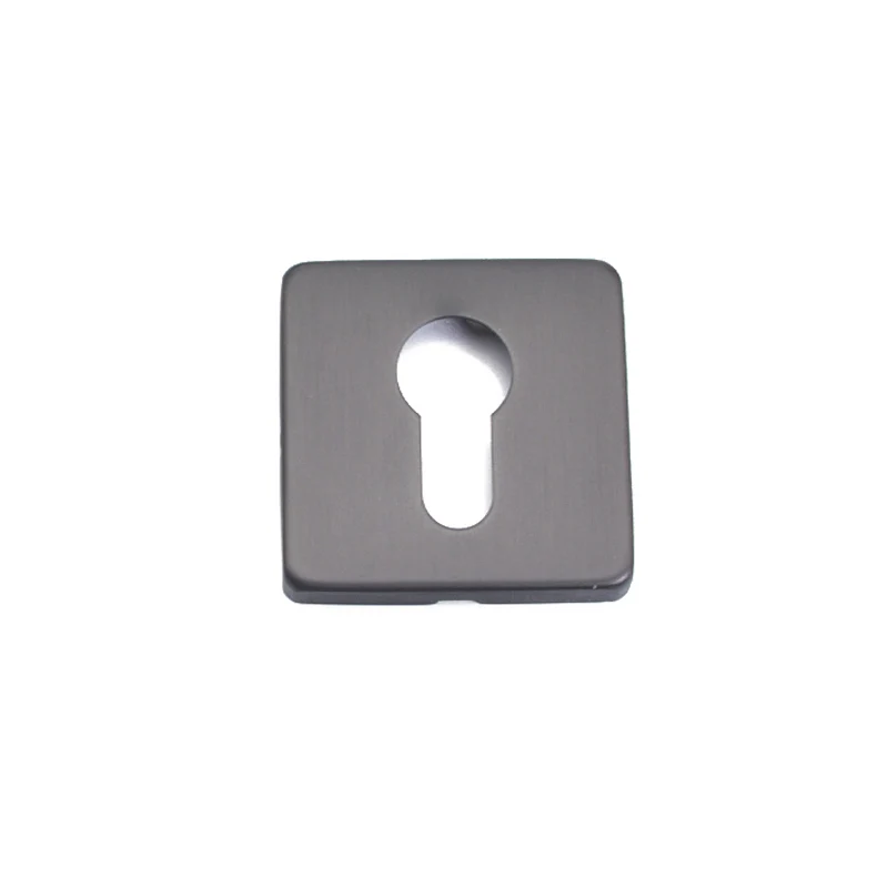 Cylinder Cover Gun Gray Door Square Escutcheons