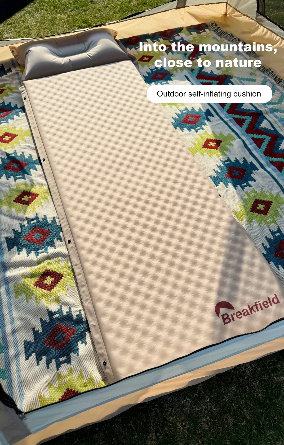 Fold Camping Sleeping Pad Inflatable Mattress Single Outdoor Inflated Mats Ultralight Camping Air Mattress Leisure Mat