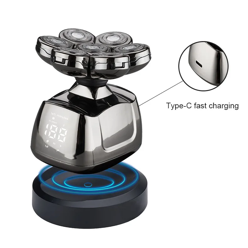 LiLiPRO Wireless charge rechargeable wet and dry nose hair beard rotary shaver