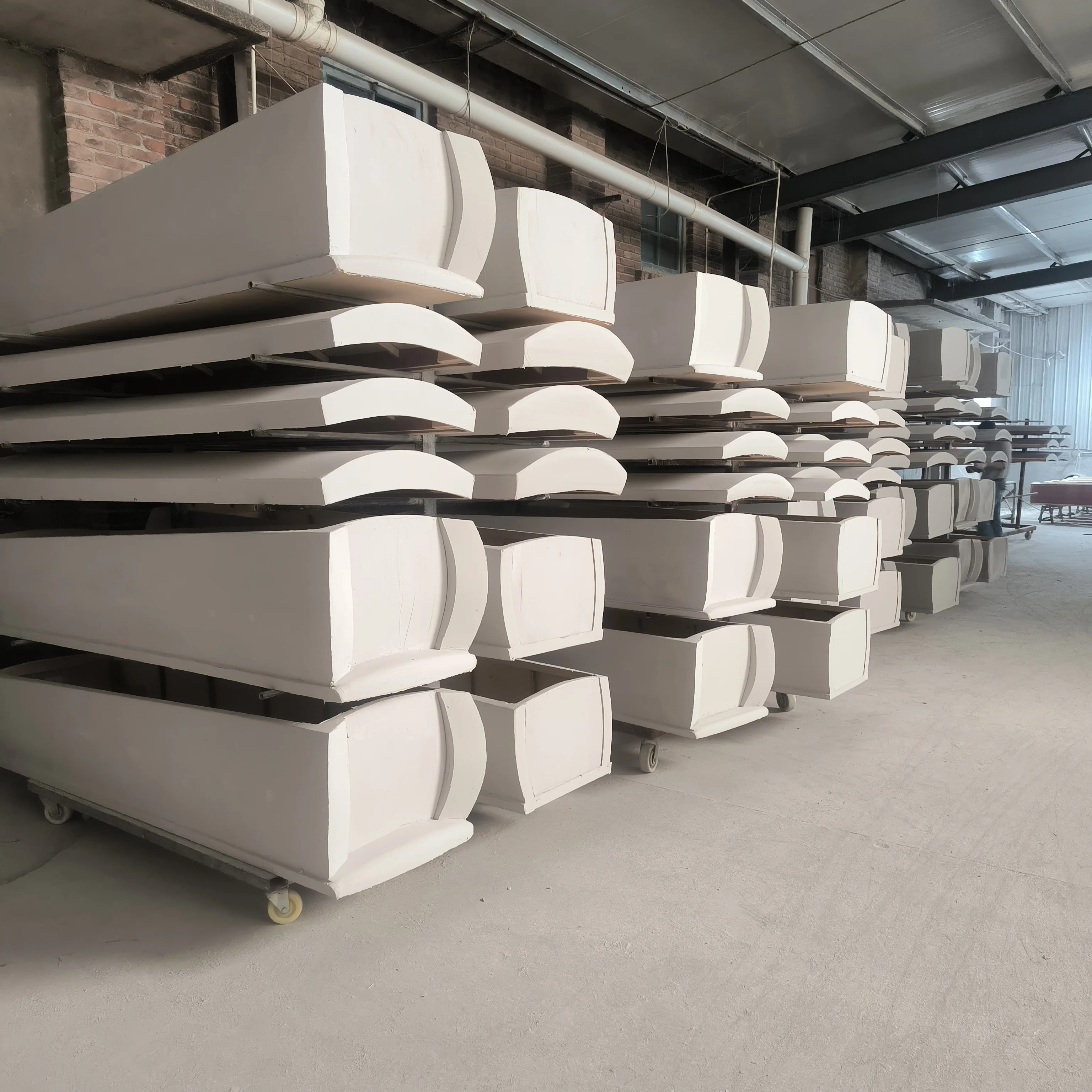 European Style Adult Funeral Wood Coffin Box for Cremation-Fun and Elegance Combined