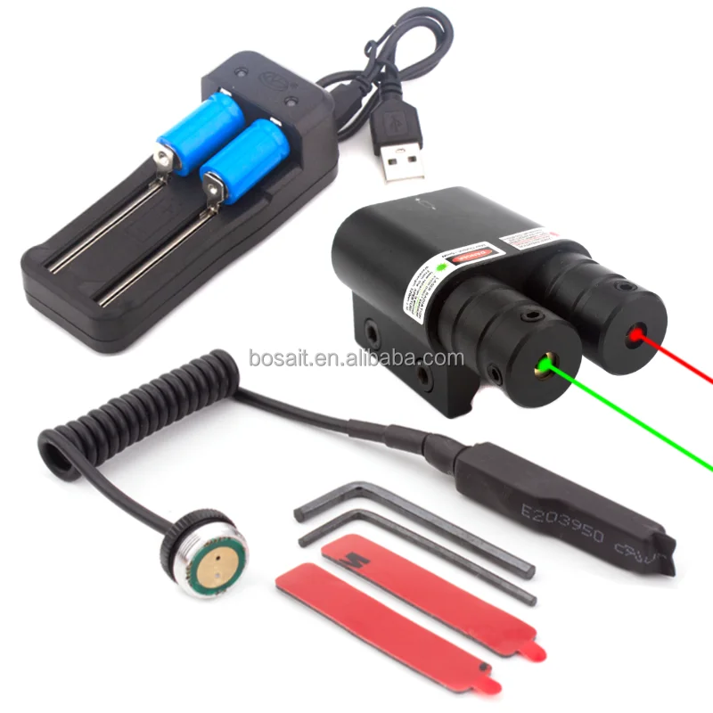 Dual Red Green Laser Sight Compact Hunting