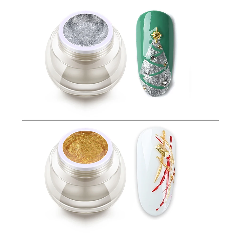 3D Paste Nail Art Embossed Carving Painting UV Gel for Nail Easily Soak Creamy Nails Polish Soak Off Lacquer Varnish UV Gel MSDS