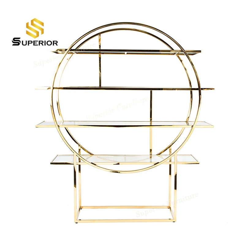 Оптовая продажа по хорошей цене, настенный металлический держатель для Винных Бокалов на свадьбу, цвета шампанского