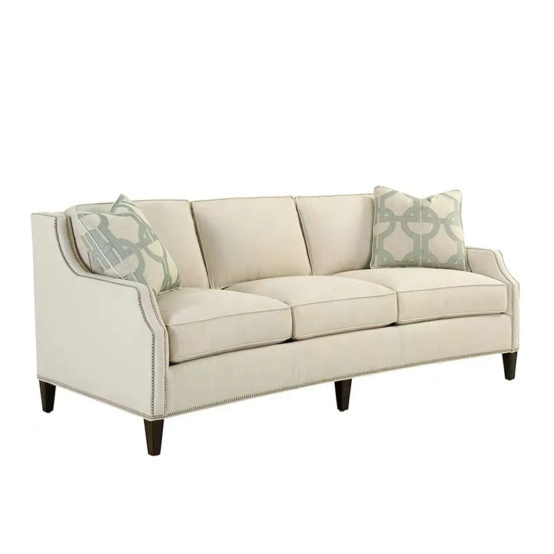 Luxury Muebles 3 seats Fabric Cheer sofa set designs modern for living room furniture