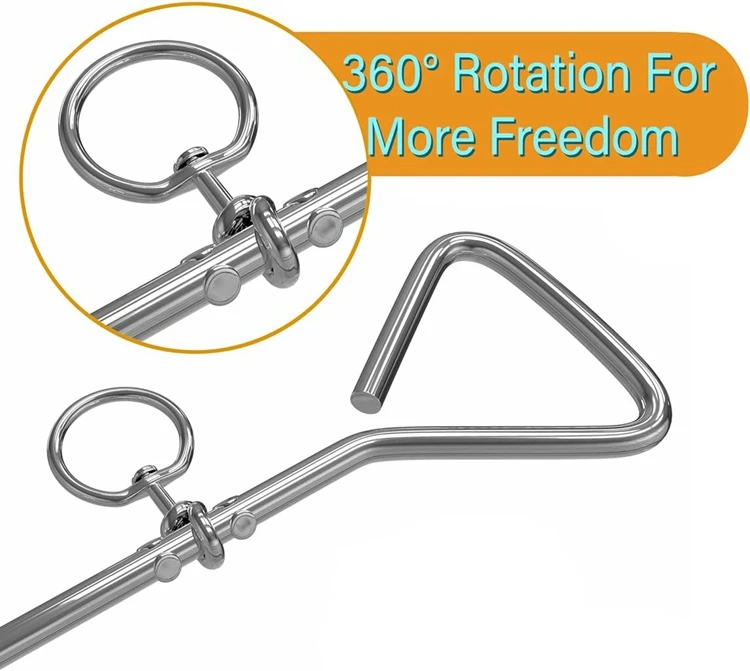 Leeao double-headed hook steel wire dog leash leash supporting pets with ground nails fixed pile dog pile  wire rope