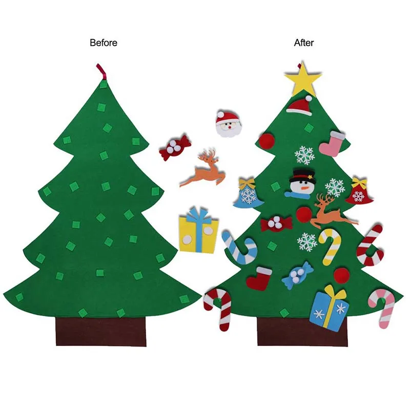Good manufacturer Artificial christmas Ornament Decoration festival felt christmas tree 10m