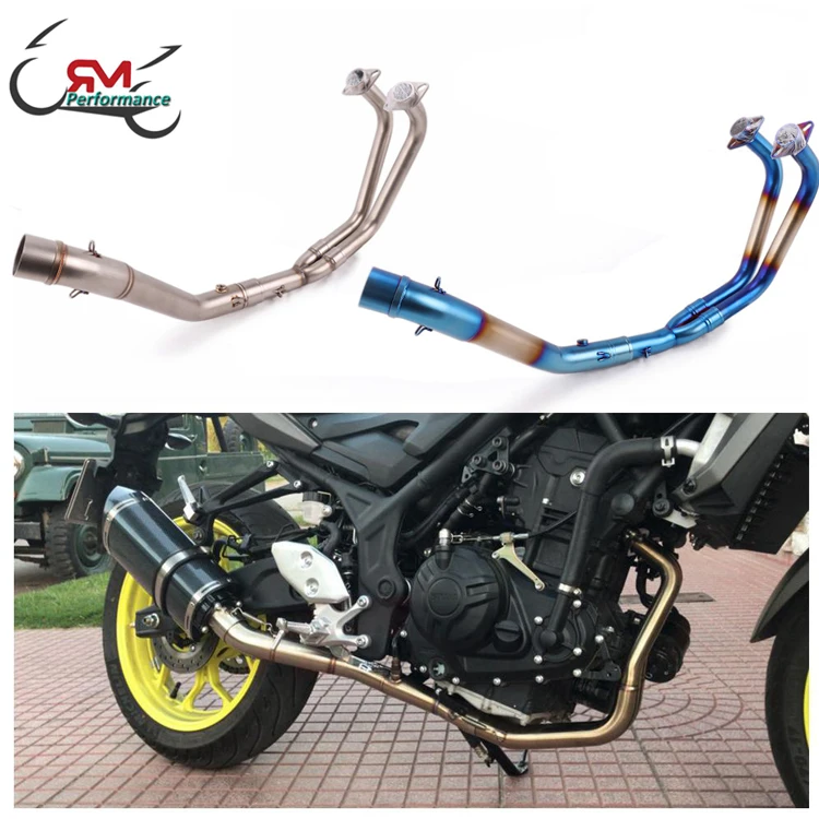 Exhaust Pipe Front Header Pipe For YAMAHA MT-03 MT-25 YZF-R3 YZF-R25 Motorcycle Exhaust System 2016 2017 2019