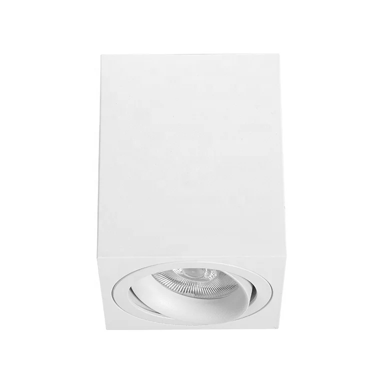 Commercial Lamp Spot Light Square Aluminum Surface Mounted  MR16 GU10 LED Spotlight