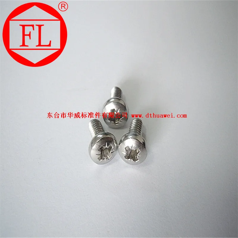 Inox Cross Recessed Pan Head tapping screw 304 316 Stainless steel  polished Fasteners