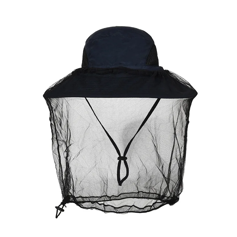 FF1375 Outdoor Mosquito Bucket Hat Head Net Fishing Sun Hat Hunting Netting Mesh Hood Cap Beekeeping Beekeeper Bee Veil Hat