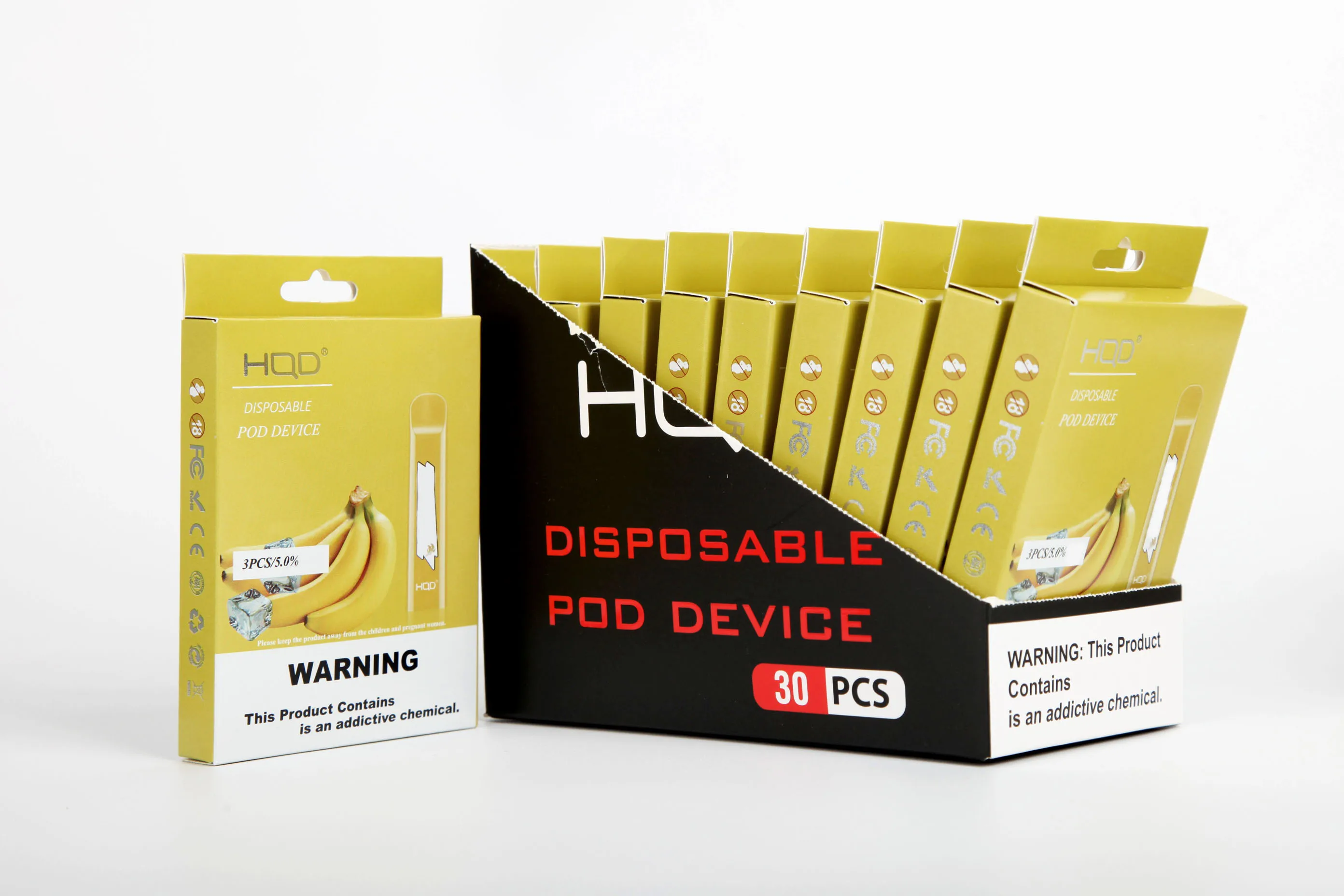 100% Original HQD Cuvie more than 300pfs pod vape device many different 280mAh colors fast shipping