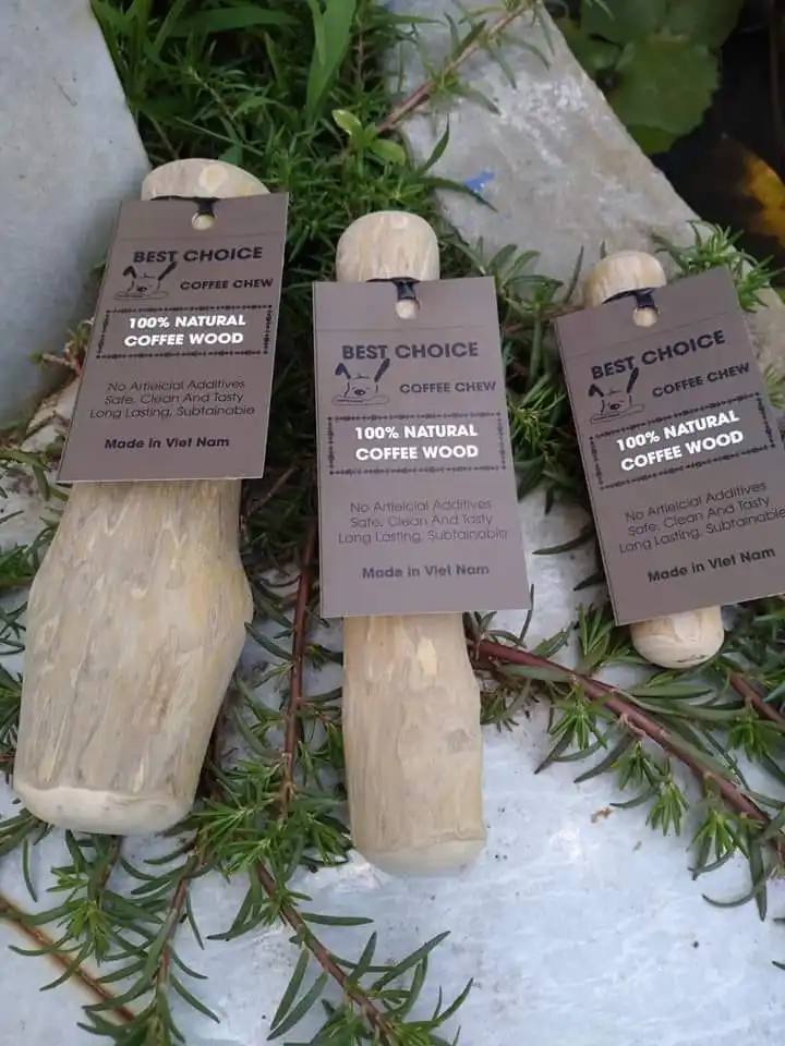 Big Sale PET Chew Wood Coffee  DOG SQUASH Sticks Toy From Viet Nam