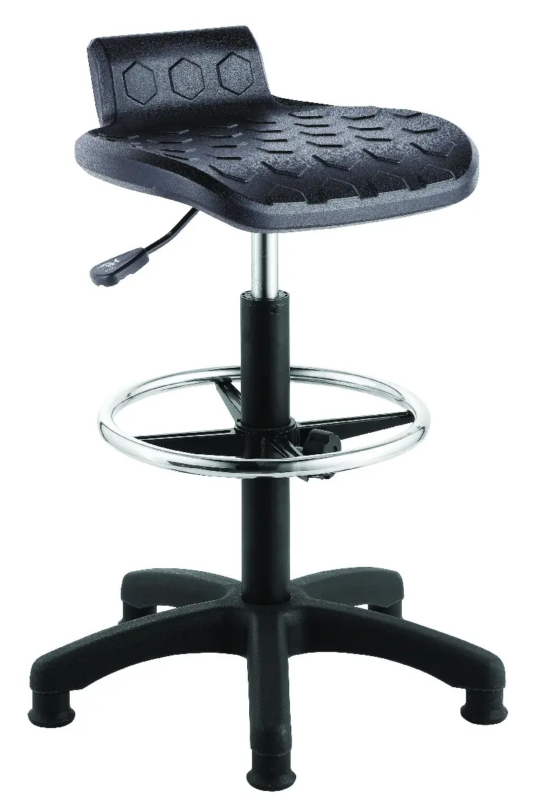 Ergonomic Contour Polyurethane Height Adjustable Lab & Factory Chair PU Anti-static Stool