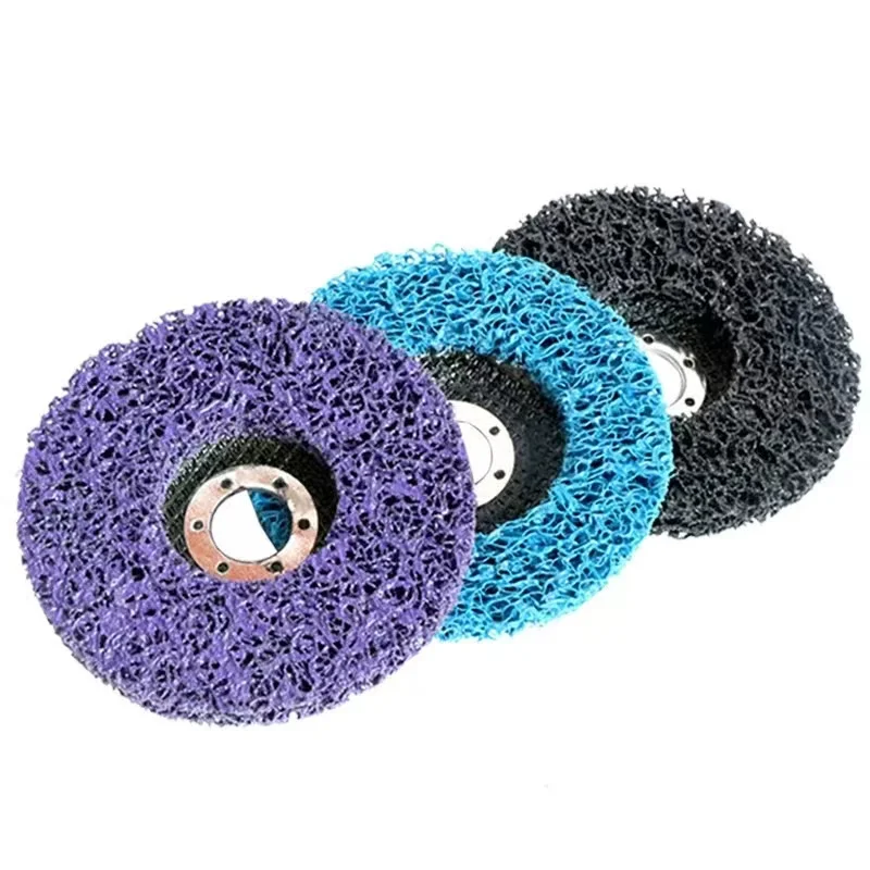 115mm strip disc fiber plastic backing disc wire wheel