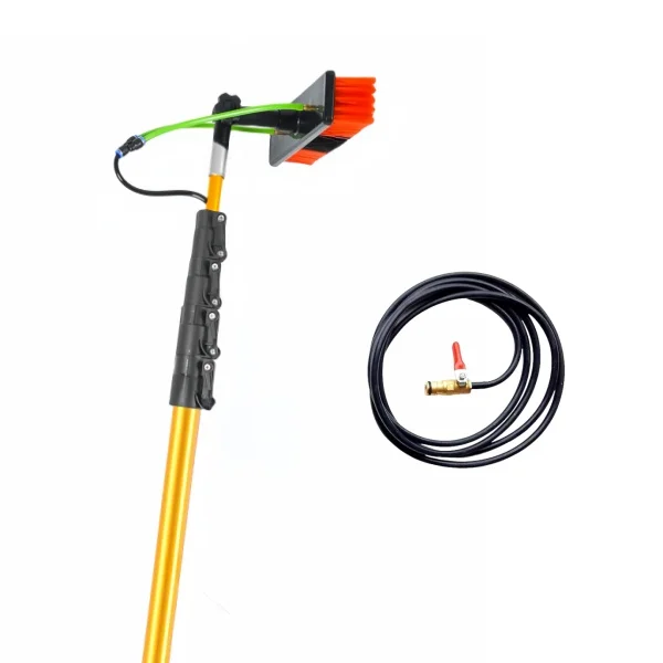 Telescopic Window Cleaning Brush Water Fed Pole Kit Window With Extension Pole Window glass Solar Panel Spray Washer Equipment