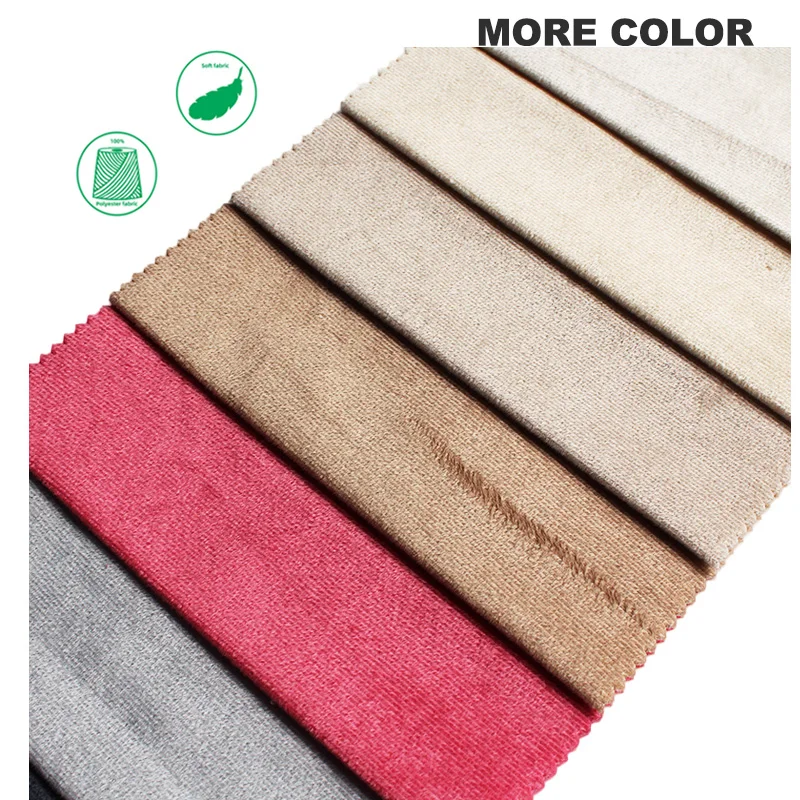 Home Deco Fabric Recycled 100% Polyester DTY Velvet Soft Velboa Plush Toy Fabric for Soft Toys Animals Bed