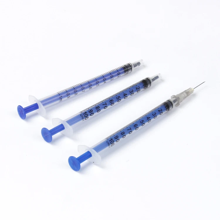 1cc 1ml syringe medical disposable tuberculin syringe vaccine needle plastic sterile injection syringe