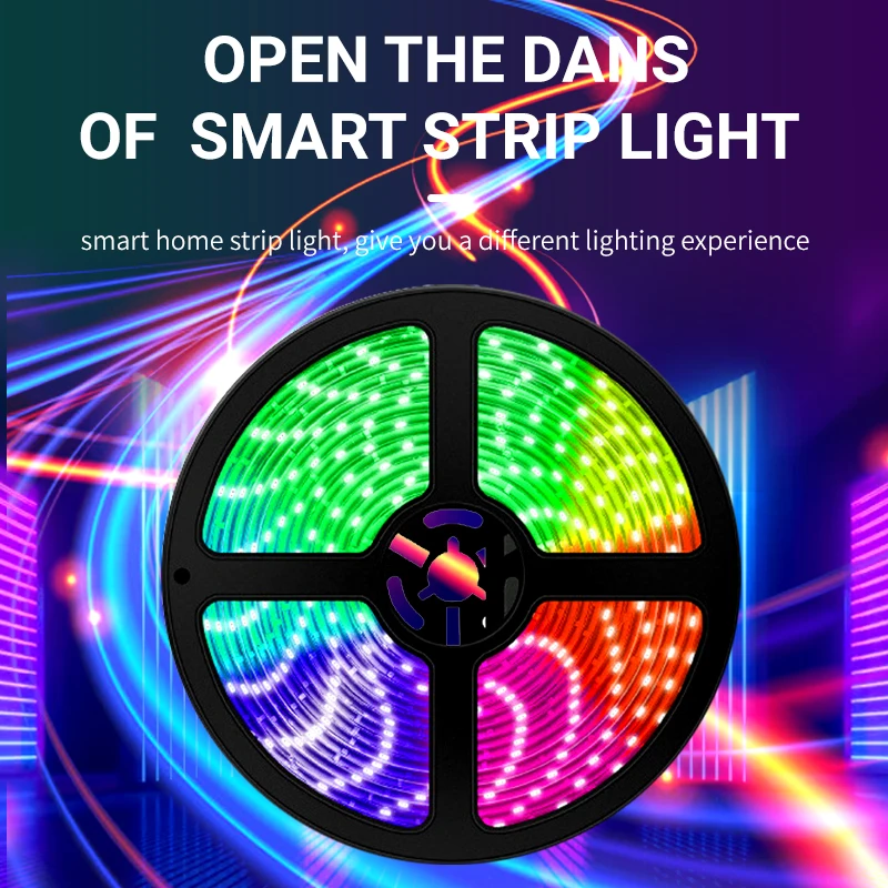 Smart Lights Christmas Decoration Google Aleaxa IP65 10W/M DMX512 Programmable Flexible RGB LED Strip Light