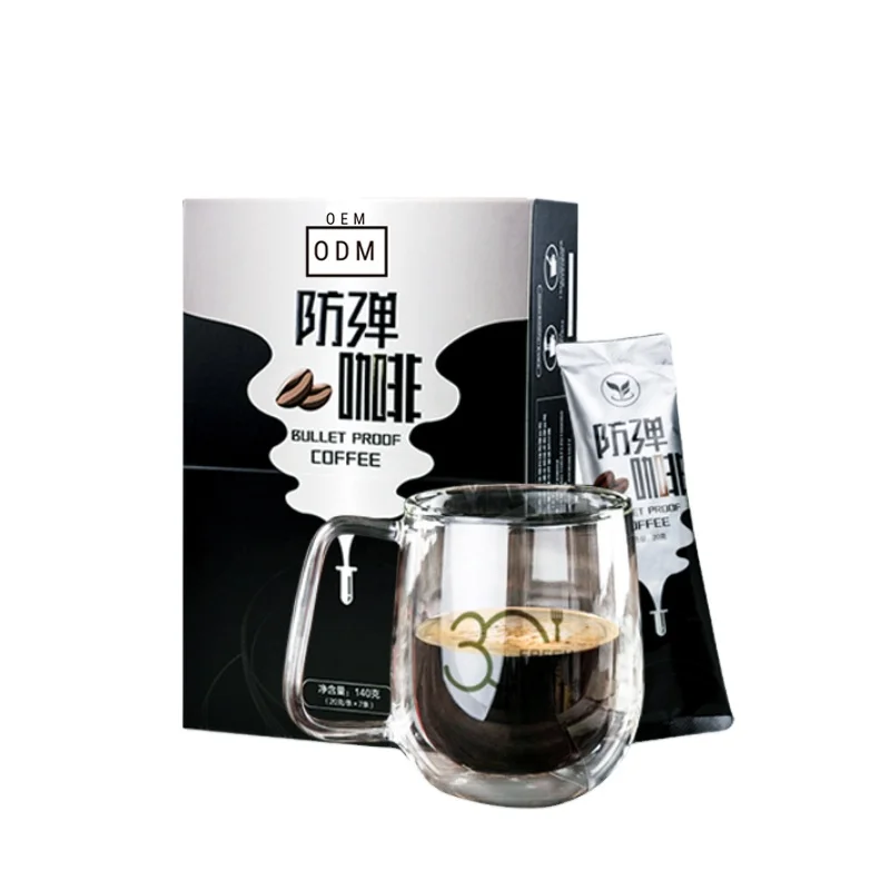 
Без сахара, без транс-жиров, кетон с низким содержанием углерода, мгновенный пуленепробиваемый кофе 