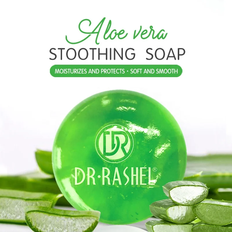 DR RASHEL Moisturizing soft and smooth skin box soap aloe vera  for 100 grams  with money