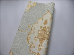 Chinese luxury classic damask style wallpaper for home bedroom living room walls decoration