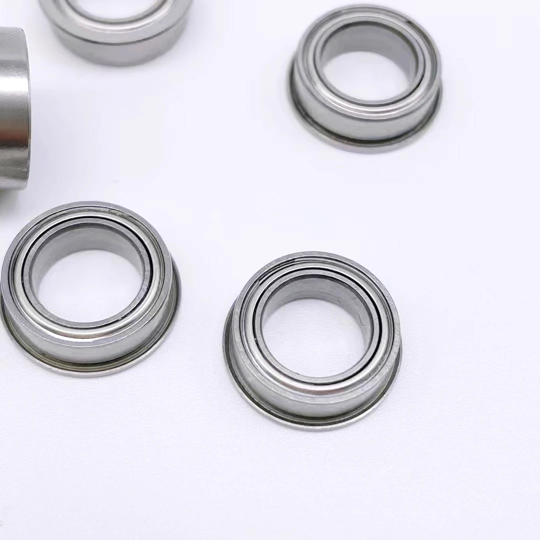 DST High Quality miniature ball bearing MR104 MF104 ZZ 2RS mini Flange bearing SIZE:4 * 10 * 3mm