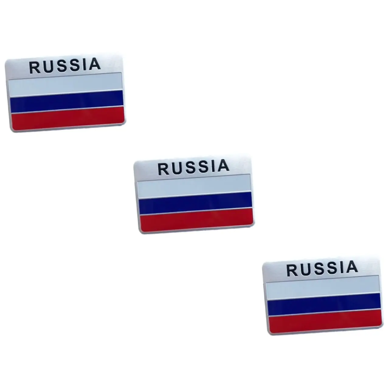 Natural Style American Flag Label Metal Car Stickers 3d Price Aluminum Emblem Small Size Custom Metal Sticker