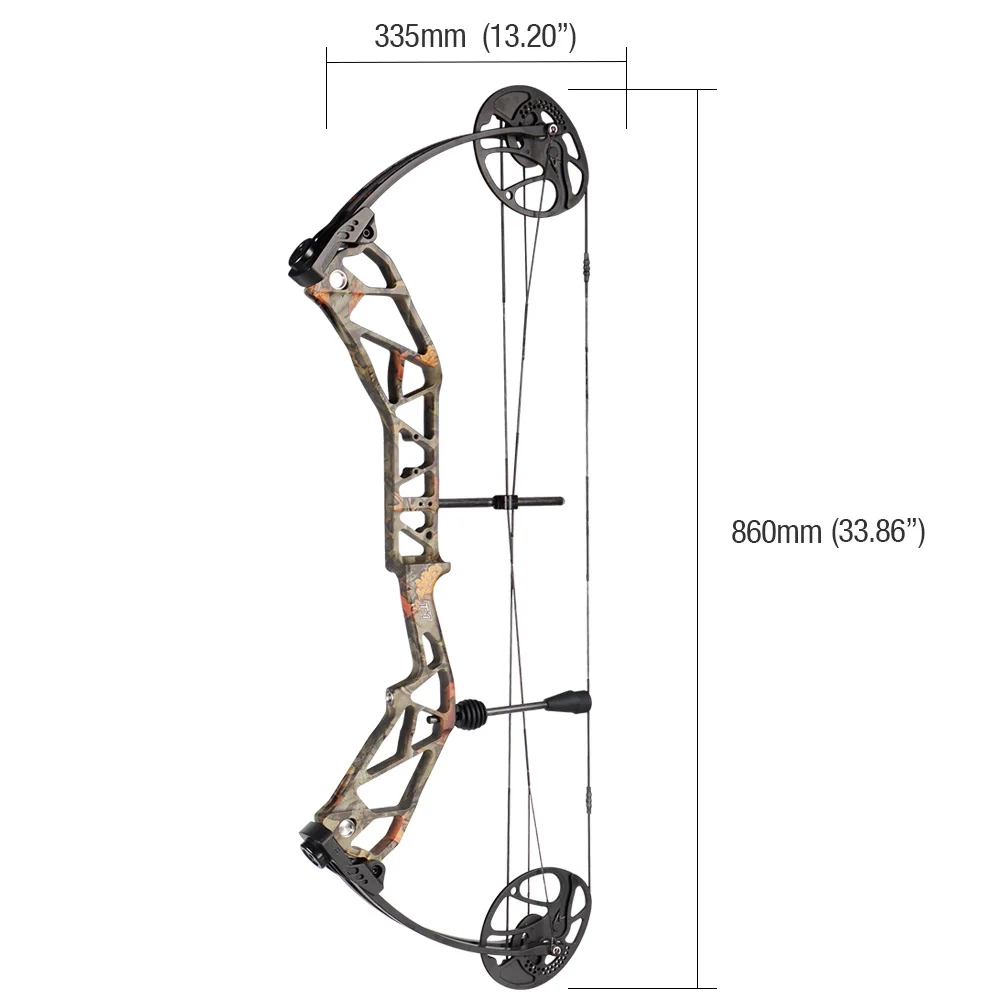 2023 T1 Upgraded Fiberglass Compound Bow New T1 Bare Bow Set for Hunting and Shooting