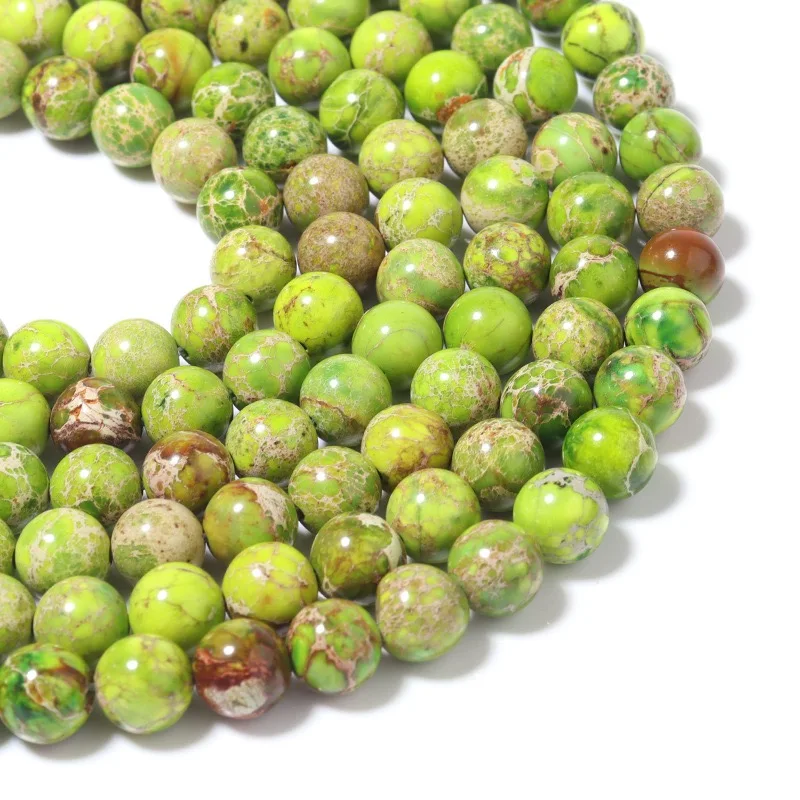 4 12mm Round Gemstone Imperial Jasper Semiprecious Stones Beads Blue Loose Gemstones Natural Jewelry Jewellery Eco Material Real