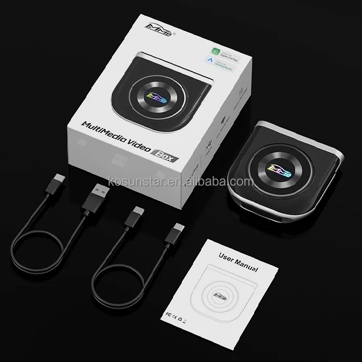 Joyeauto MMB CarPlay AI Box Wireless CarPlay Android Auto HD MI output YouTube Netflix Plug and Play portable carplay adapter