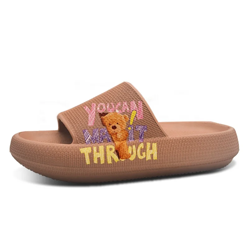 Greatslides Soft Eva Slippers Women Summer,Thick Platform Room Slippers Custom,Pillow Slippers For Women And Men
