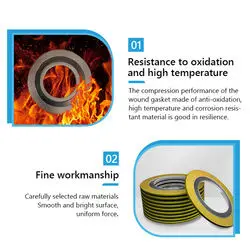 Standard stainless steel spiral wound gasket asme b16.20 316 graphite ss304 spiral wound gasket