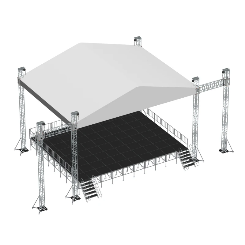 Event rental led screen wall ground support truss display stage lighting aluminum truss for outdoor concert display