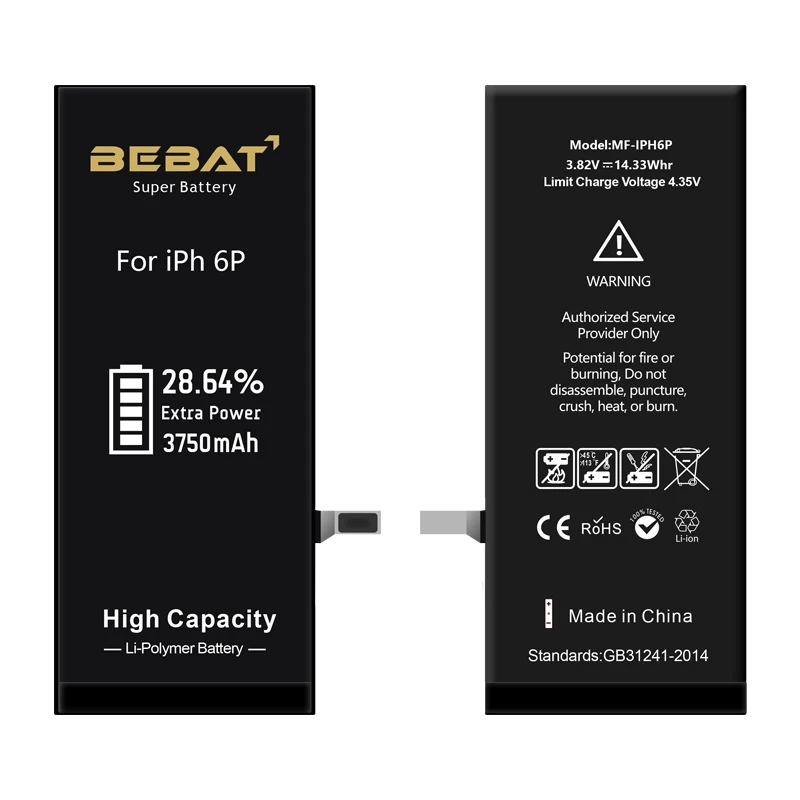  Оригинальный oem Новый аккумулятор для мобильного телефона iphone apple 6