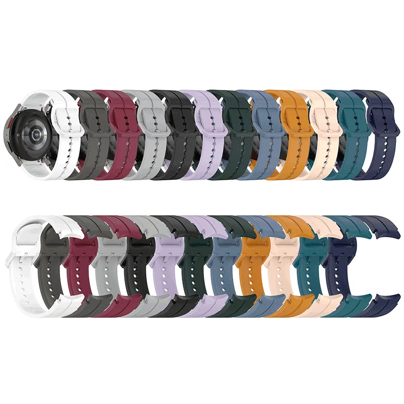 Hot Silicone Band for Samsung Galaxy Watch 5 40mm 44mm Watch5 Pro 45mm Strap Correa Bracelet For Galaxy Watch 4 40mm 44mm Strap