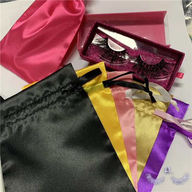 Лидер продаж, шелковые Упаковочные пакеты на заказ, атласный пакет для париков, Шелковый мешок для волос с индивидуальным логотипом