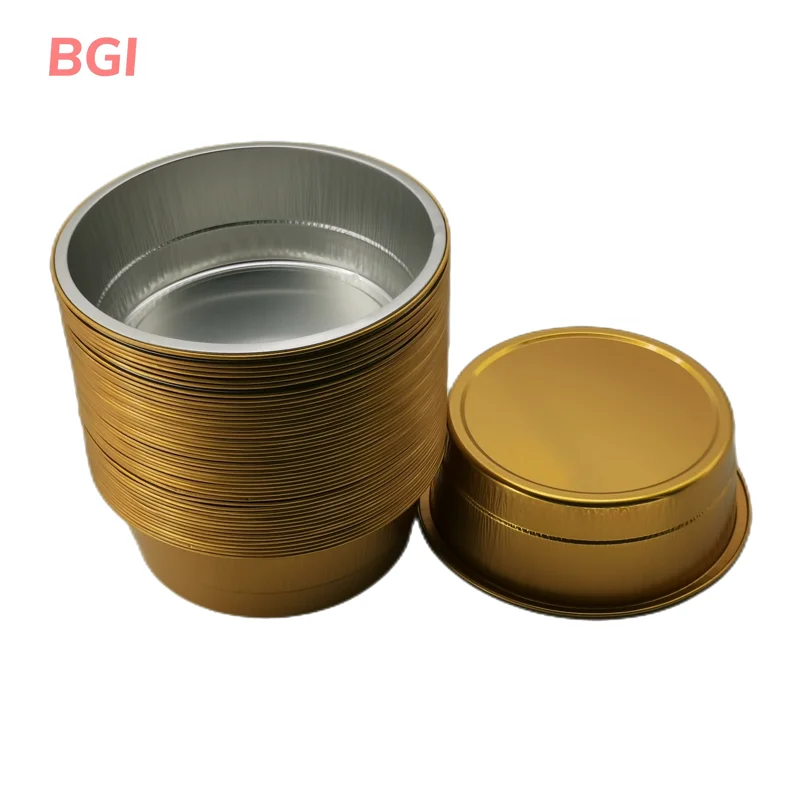 9 Inch Aluminio Descartables Round Aluminum Disposable Aluminium Foil Container Pie Plate Baking Pans With Lids