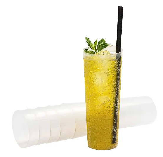 Factory direct supply disposable cup PS/PP plastic highball tumbler