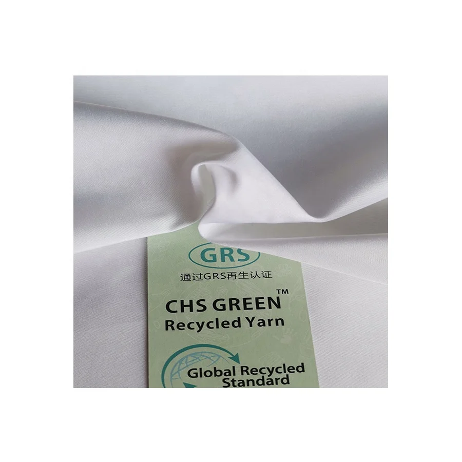 Устойчивая микрофибра PFD отбеленная белая матовая персиковая кожа экологически чистая 100% переработанная полиэфирная