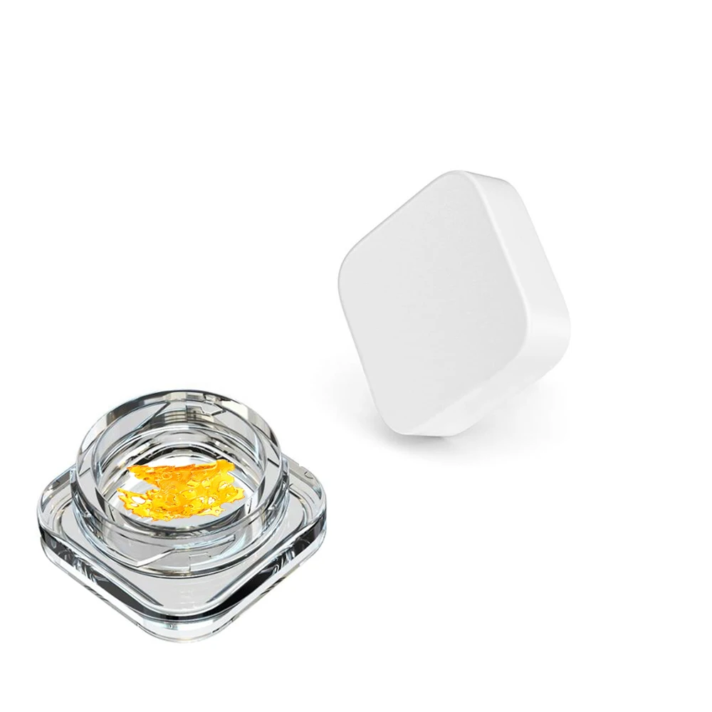 Clear Concentrate Packaging Jar 9 Gram Spice Containers